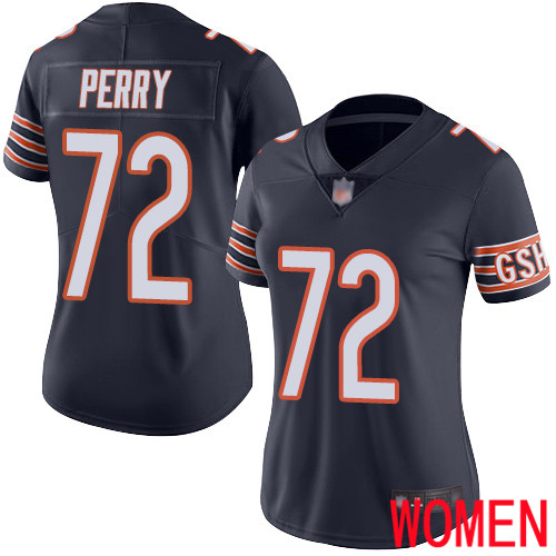 Chicago Bears Limited Navy Blue Women William Perry Home Jersey NFL Football #72 Vapor Untouchable